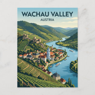 Wachau-Tal Österreich Postkarte