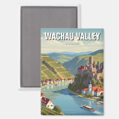 Wachau Valley Austria Travel Magnet (Vorderseite/Rückseite)