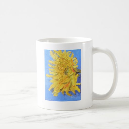 Wache Sonnenblume-Zitat-Tasse Kaffeetasse (Rechts)