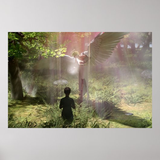 Wachen Angel Daz Studio Digitale Kunst Poster (Vorne)