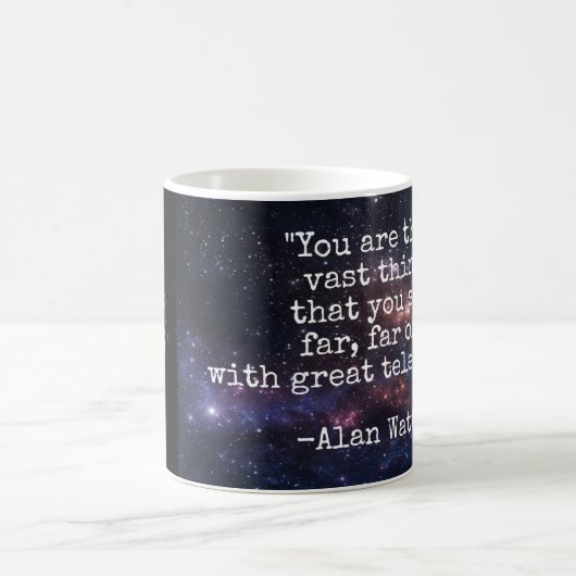 Wachen Sie Alan Watts auf Kaffeetasse (Mittel)