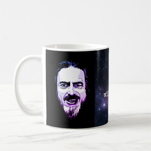 Wachen Sie Alan Watts auf Kaffeetasse (Links)