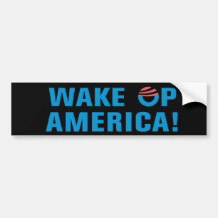 Wachen Sie Amerika auf! Autoaufkleber