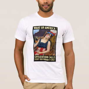 Wachen Sie Amerika auf! Zivilisations-Anrufe T-Shirt