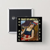 WACHEN Sie AMERIKA Ron Paul 2012 auf Button (Vorne & Hinten)