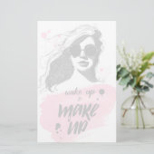 Wachen Sie auf u. bilden Sie Briefpapier (Stehend Vorderseite)