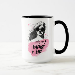 Wachen Sie auf u. bilden Sie Tasse