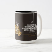 Wachen Sie auf u. riechen Sie den Weihrauch | Zweifarbige Tasse (VorderseiteRechts)