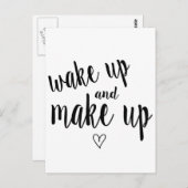 Wachen Sie auf und bilden Sie Postkarte (Vorne/Hinten)