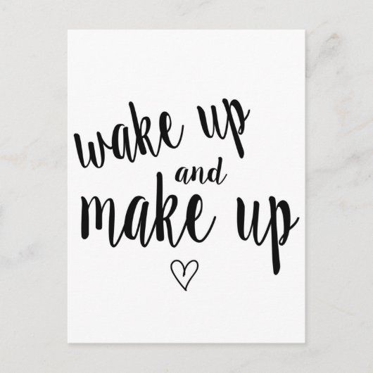 Wachen Sie auf und bilden Sie Postkarte (Vorderseite)