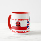 Wachen Sie auf und riechen Sie die Kaffee-Tasse Tasse (Vorderseite Links)