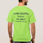 Wachen Sie den T - Shirt der Narcolepsy-Männer auf (Rückseite)