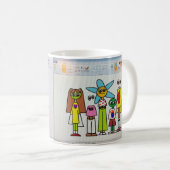 Wachen Sie in der Art-Tasse auf Kaffeetasse (VorderseiteRechts)