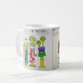 Wachen Sie in der Art-Tasse auf Kaffeetasse (Vorderseite Links)