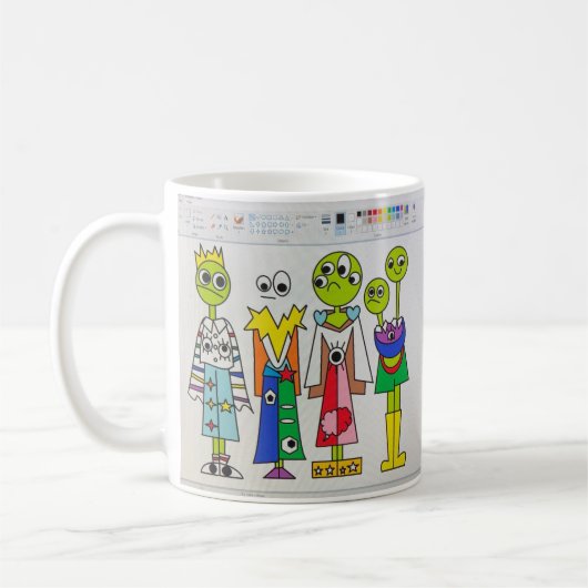 Wachen Sie in der Art-Tasse auf Kaffeetasse (Links)