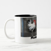 Wachen Sie - Morgen-Joe-Kaffee-Tasse auf Zweifarbige Tasse (Links)