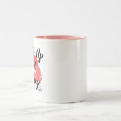 Wachen Sie und Make-upTasse auf Zweifarbige Tasse (Mittel)