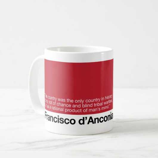 Wachen Sie Weltatlas d'Anconia 1 auf Kaffeetasse (Vorderseite Links)