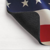 Wachende amerikanische Flagge Mousepad (Ecke)