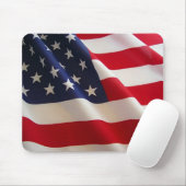 Wachende amerikanische Flagge Mousepad (Mit Mouse)