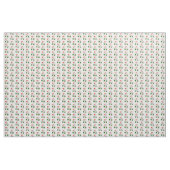 Wachender Santa & Candy Cane Cartoon Stoff (Yard (91,4 cm))