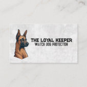 Wachhund auf Warnung Visitenkarte (Vorderseite)