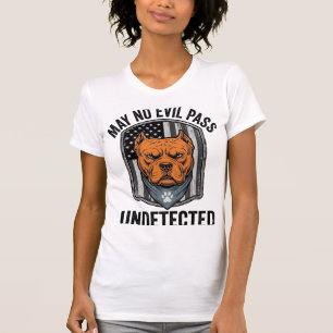 Wachhund darf kein Übel passieren Vintage-Vektorde T-Shirt