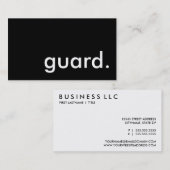 Wachmann Visitenkarte (Vorne/Hinten)