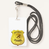 Wachoffizier Ausweis (Rückseite mit Schlüsselband)