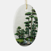 Wacholderbusch-Bonsais-Wald Keramik Ornament (Rechts)