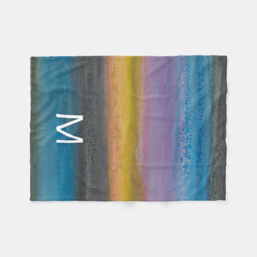 Wacholderbusch-Nebel I des Monogramm-| Fleecedecke (Vorderseite (Horizontal))