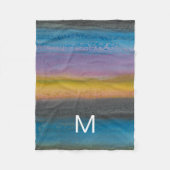 Wacholderbusch-Nebel I des Monogramm-| Fleecedecke (Vorderseite)