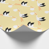 Wachpapier für die Babydusche Geschenkpapier (Ecke)