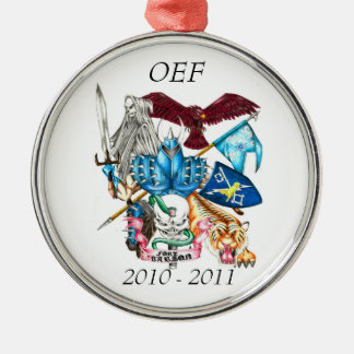 Wachposten-runde Verzierung OEF, 2010 - 2011 Silbernes Ornament