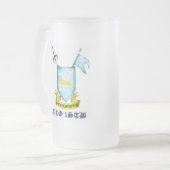 Wachposten-Wappen-Bier-Tasse Mattglas Bierglas (Vorderseite Links)