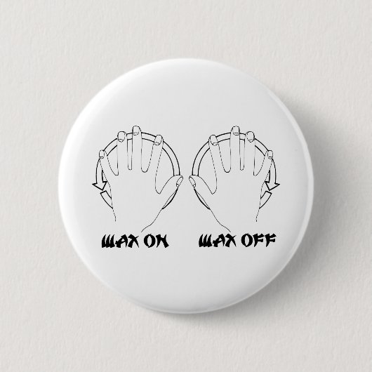 Wachs auf Karate Button (Vorderseite)