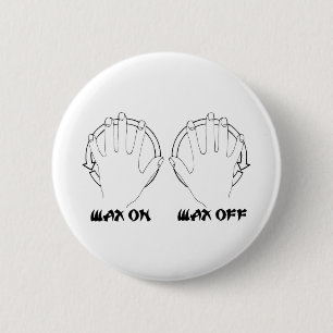 Wachs auf Karate Button