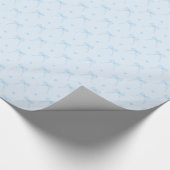 Wachs Baby Blue Bows Packpapier (Ecke)