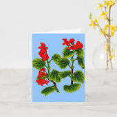 Wachs begonias karte (Gelbe Blume)