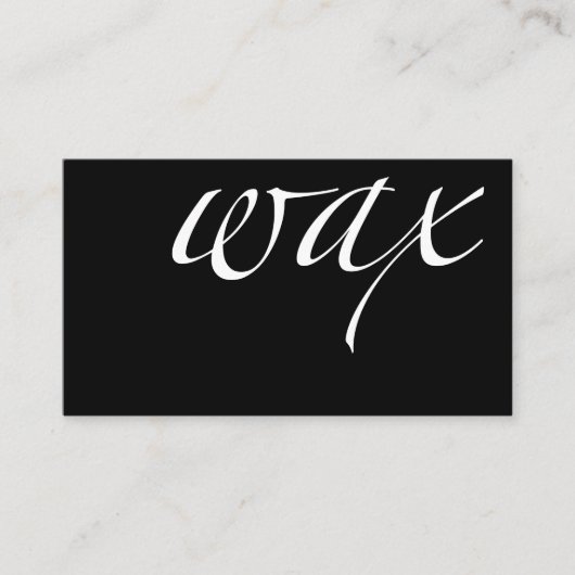 Wachs: Brasilianische Wax Loyalty Card Treuekarte (Vorderseite)