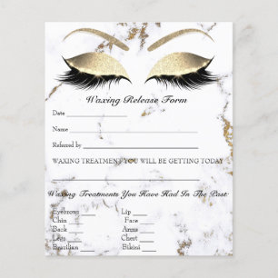 Wachs-Enthaarungs-Haftungsausschluss Freigabe Marm Flyer