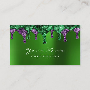 Wachs Epilation Depilation Nägel Emerald Violet Visitenkarte