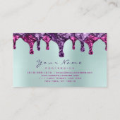 Wachs Epilation Rosa Depilation Violet Pink Aqua B Visitenkarte (Rückseite)