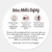 Wachs-Melt-Warnschild Feminine Safety Sticker (Vorderseite)