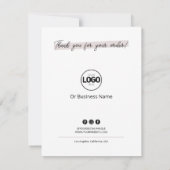 Wachs Melts Care Card Warnung Weibchen Dankeskarte (Rückseite)