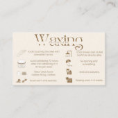 Wachs Nachsorge & Treuekarte Visitenkarte (Vorderseite)