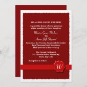 Wachs-Siegel-Hochzeit Einladung (Vorne/Hinten)