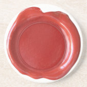 Wachs-Siegel-Untersetzer - Rot Getränkeuntersetzer (Vorne)