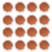 Wachs Siegel Wedding Initials Shaping Stickers Aufkleber (Vorderseite)