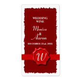 Wachs Siegel Wedding Wine (Vorne)